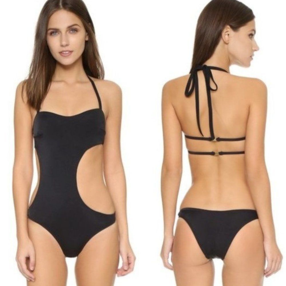 NEW L'Agent by Agent Provocateur Agata Swimsuit, black, XS